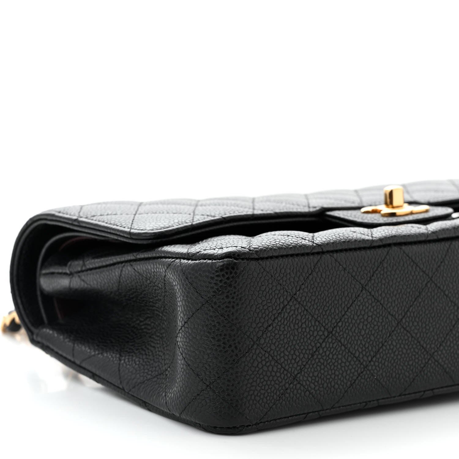 Chanel Caviar Quilted Medium Double Flap Black 9 of 11