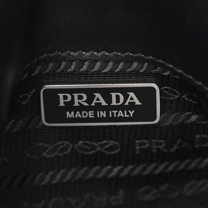 Prada Spazzolato Mini Cleo Flap Adjustable Strap Shoulder Bag Black 6 of 14