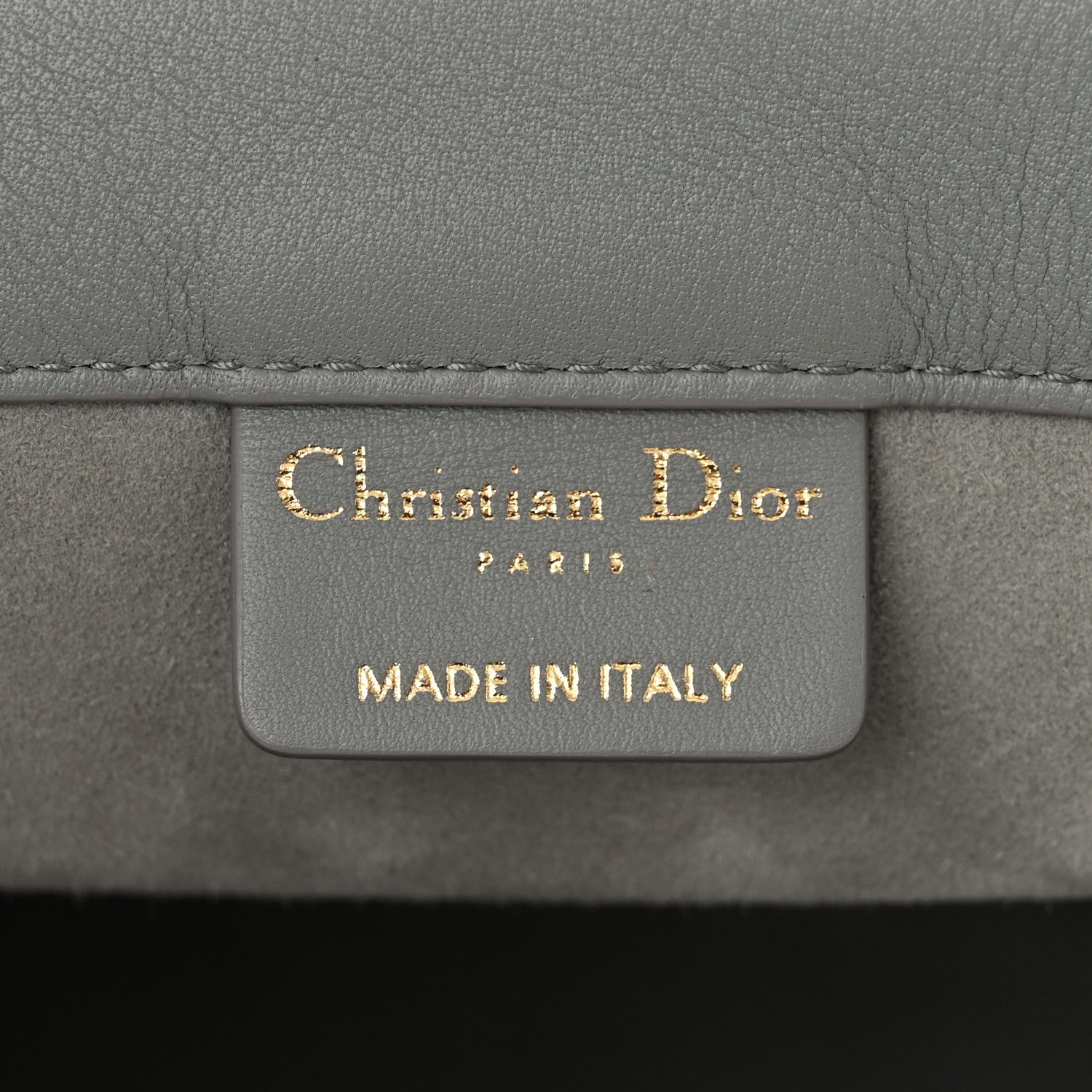 Christian Dior Calfskin Embossed Medium Book Tote Grey 6 of 13