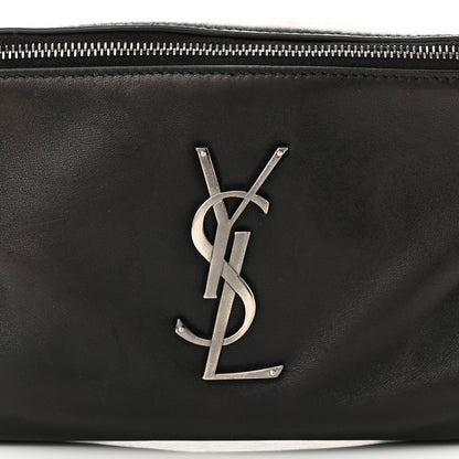 Saint Laurent Calfskin Monogram Belt Bag Black 8 of 11