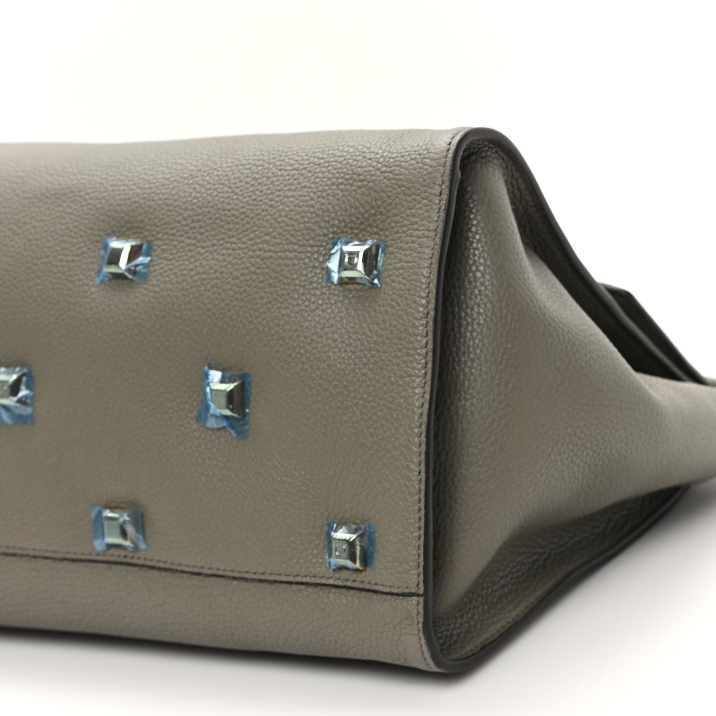 Calfskin Large Studio Soft Bag Verde Olivo