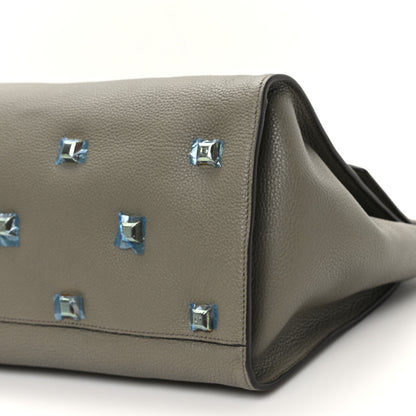 Salvatore Ferragamo Calfskin Large Studio Soft Bag Verde Olivo 9 of 9