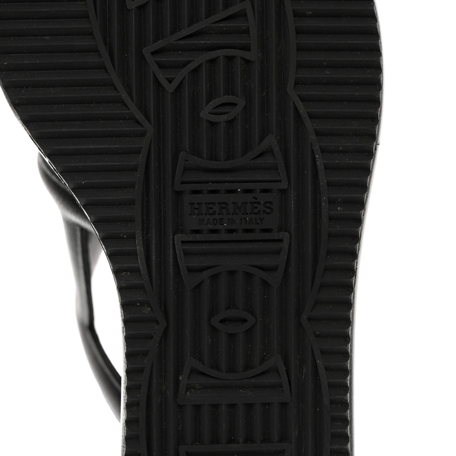 Hermes Nappa Gipsy Sandals 35 Black 8 of 9