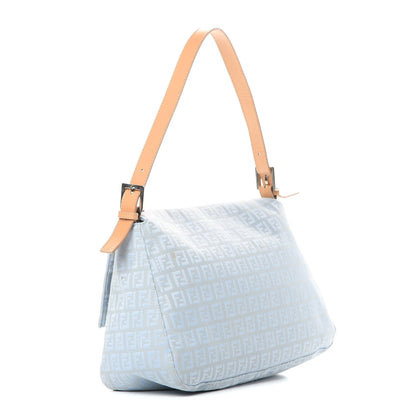 Fendi Zucchino Mama Baguette Blue 3 of 17