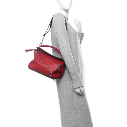 Loewe Calfskin Medium Puzzle Bag Rouge 2 of 13