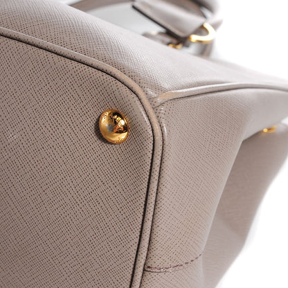 Prada Saffiano Lux Medium Double Zip Tote Argilla 12 of 12