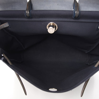 Hermes Toile Vache Calfskin Herbag 39 MM Bleu Indigo 4 of 12