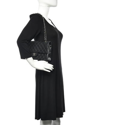 Chanel Lambskin Quilted Medium Double Flap Black 2 of 16