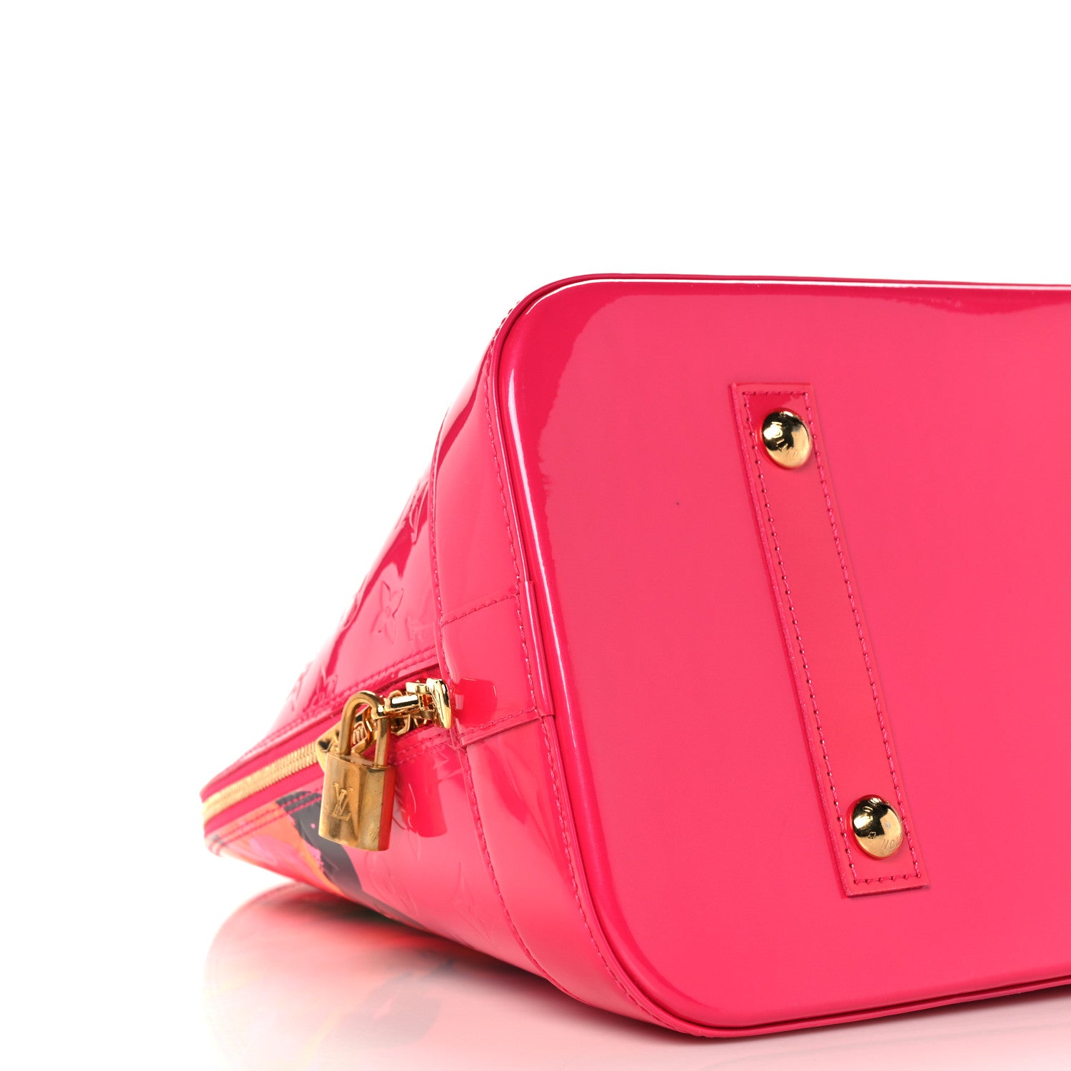 Louis Vuitton Vernis Roses Alma MM Rose Pop 8 of 9