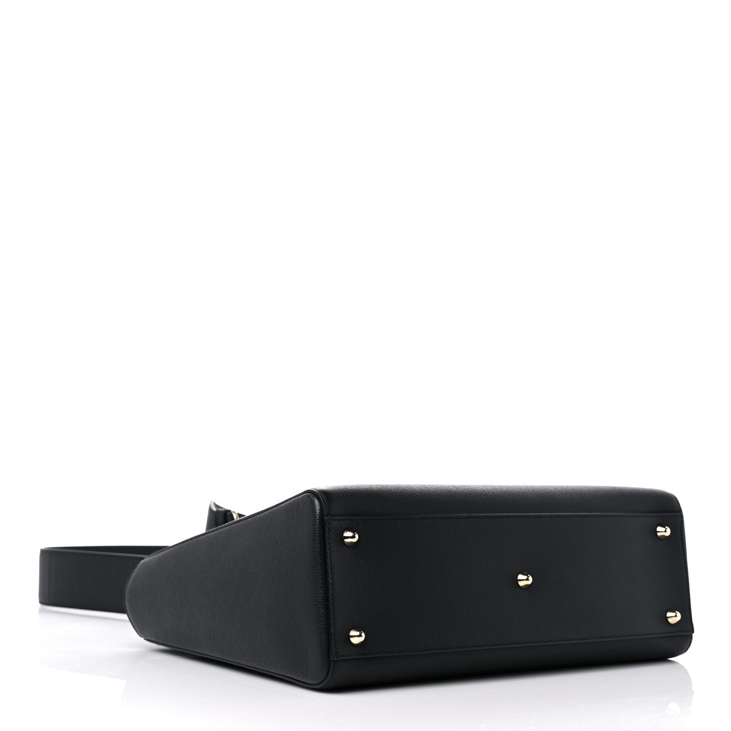 Grained Calfskin Large Lady Dior Black