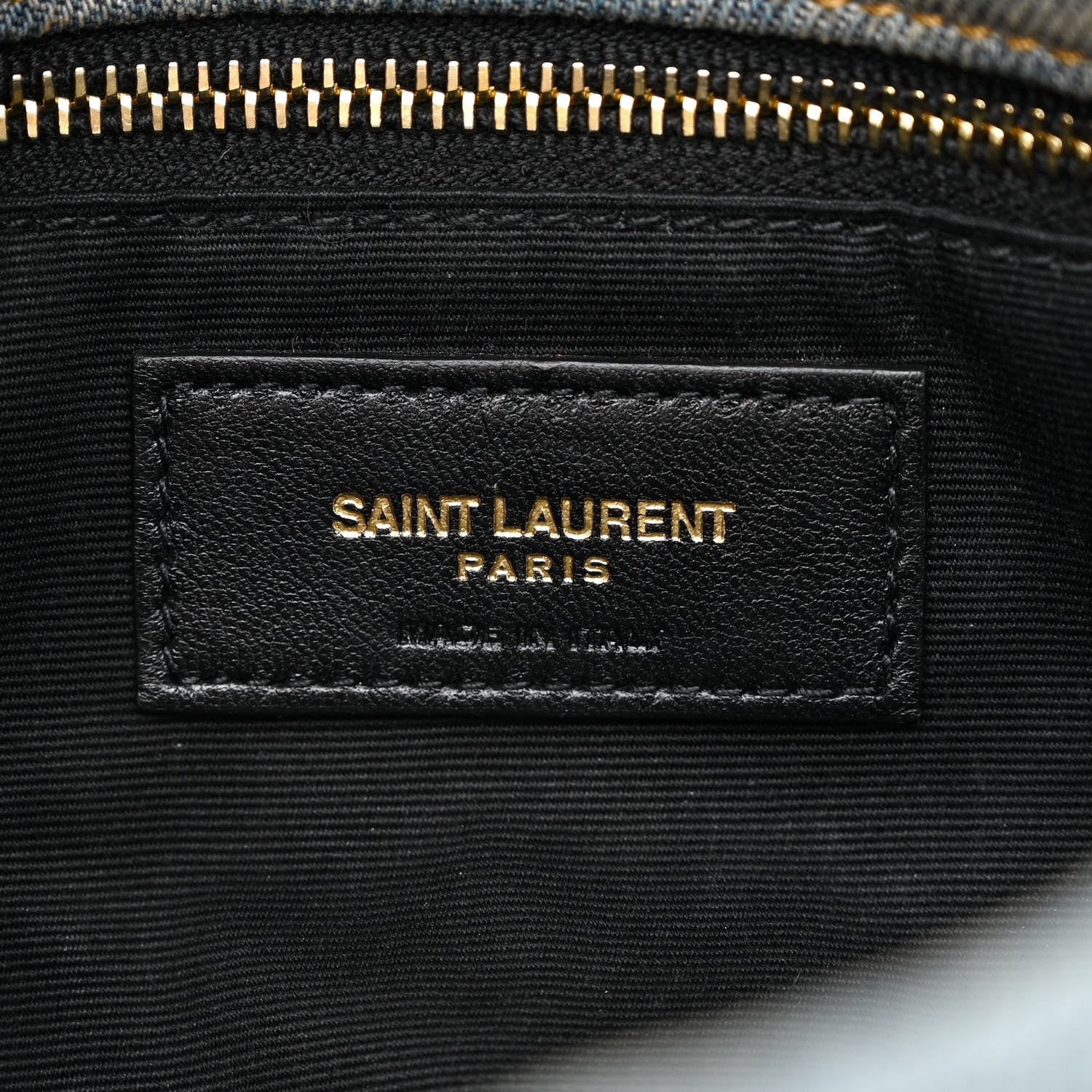 Saint Laurent Denim Quilted Toy Loulou Puffer Monogram Chain Satchel Blue Cinnamon 6 of 11