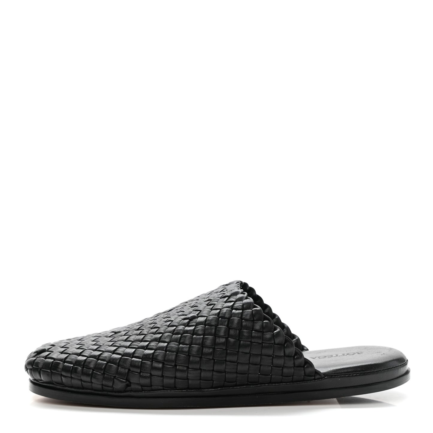 Nappa Intrecciato Slipper Mules 41 Black