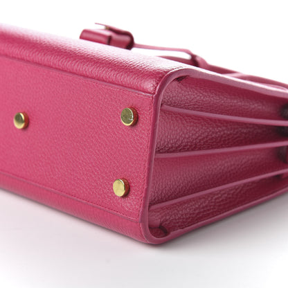 Saint Laurent Grained Calfskin Baby Sac De Jour Fuchsia 8 of 10