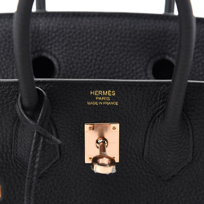 Hermes Togo Birkin 25 Black 8 of 11