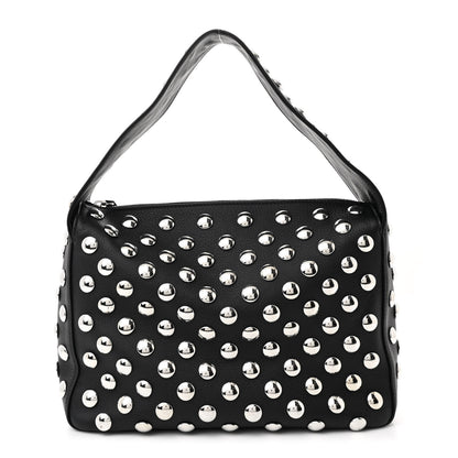 Khaite Pebbled Sport Calfskin Studded Elena Black 1 of 9