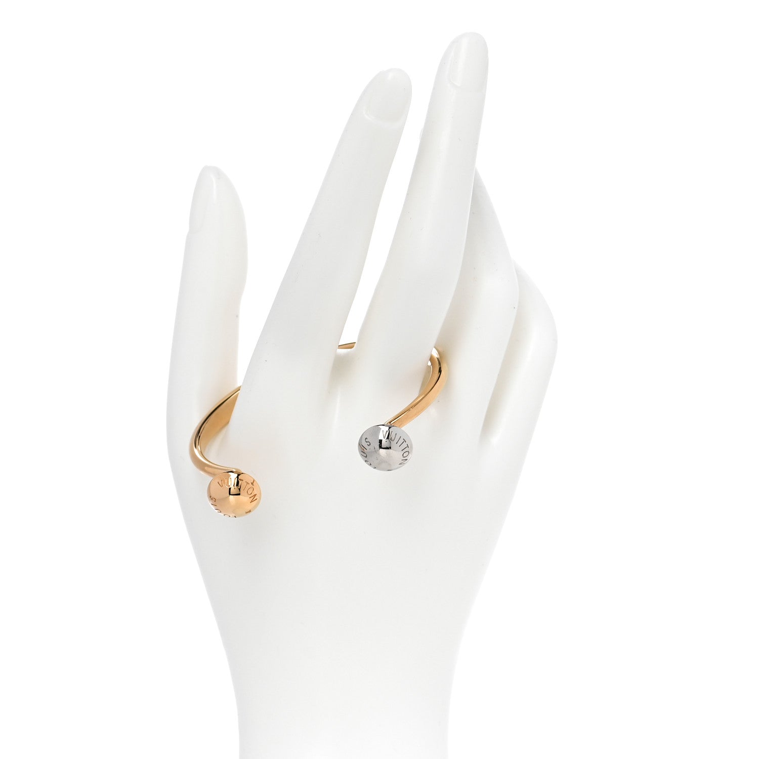 Louis Vuitton Metal Studdy Bracelet M Gold Rose Gold Silver 2 of 8