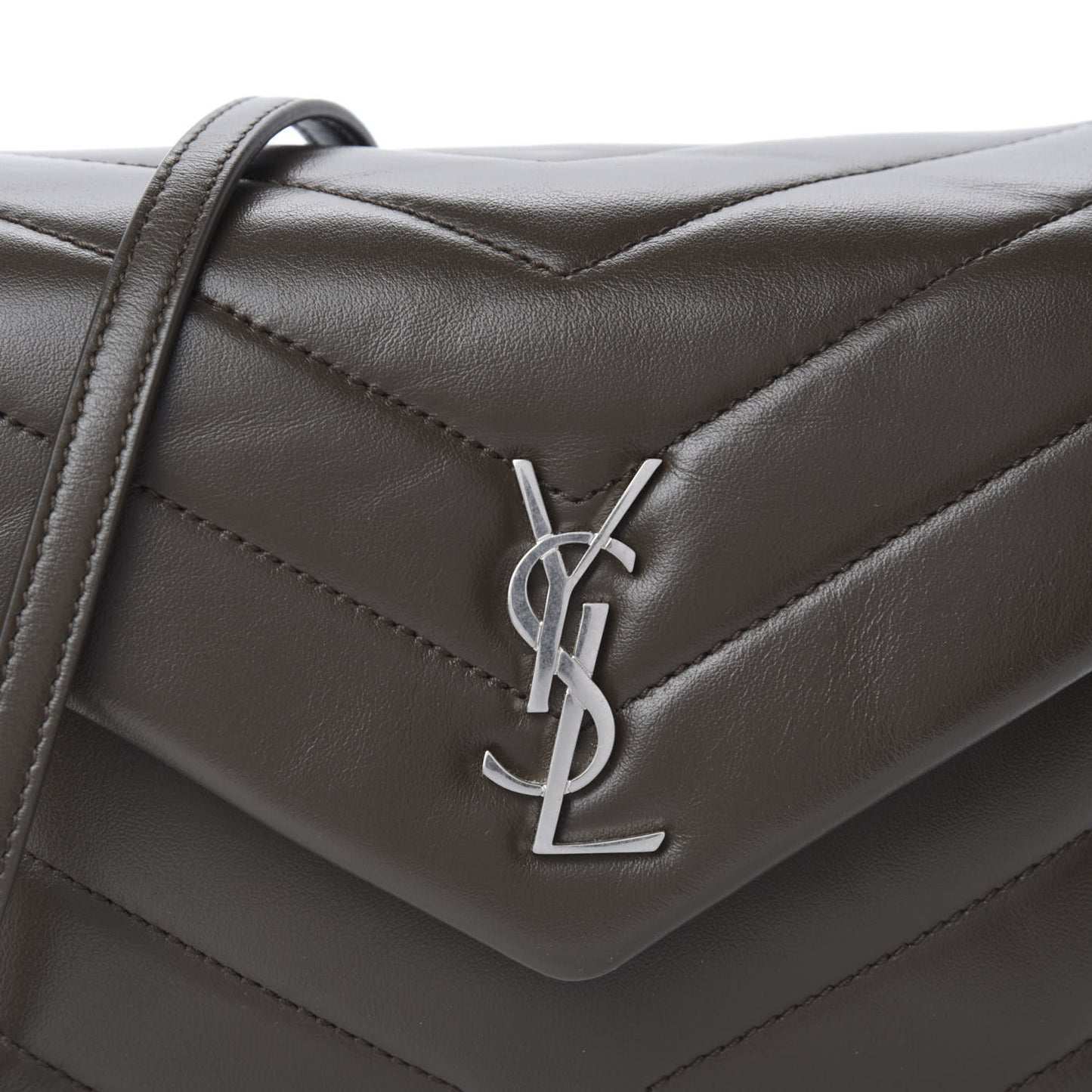 Calfskin Y Quilted Monogram Toy Loulou Crossbody Bag Faggio
