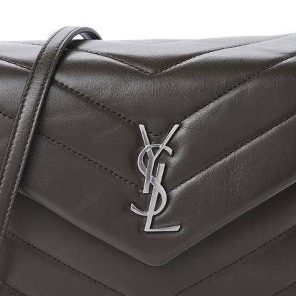 Saint Laurent Calfskin Y Quilted Monogram Toy Loulou Crossbody Bag Faggio 11 of 11