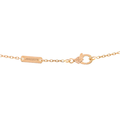 Van Cleef & Arpels 18K Rose Gold Vintage Alhambra Pendant Necklace 4 of 6