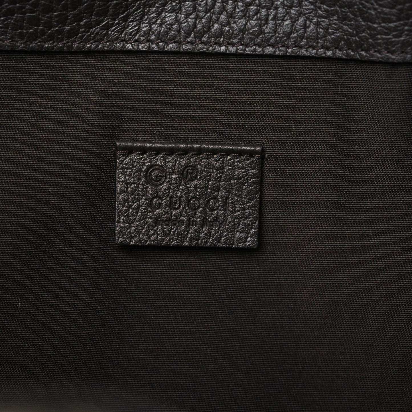 Monogram Dollar Calfskin O Drawstring Backpack Beige Ebony Testa di Moro Dark Chocolate