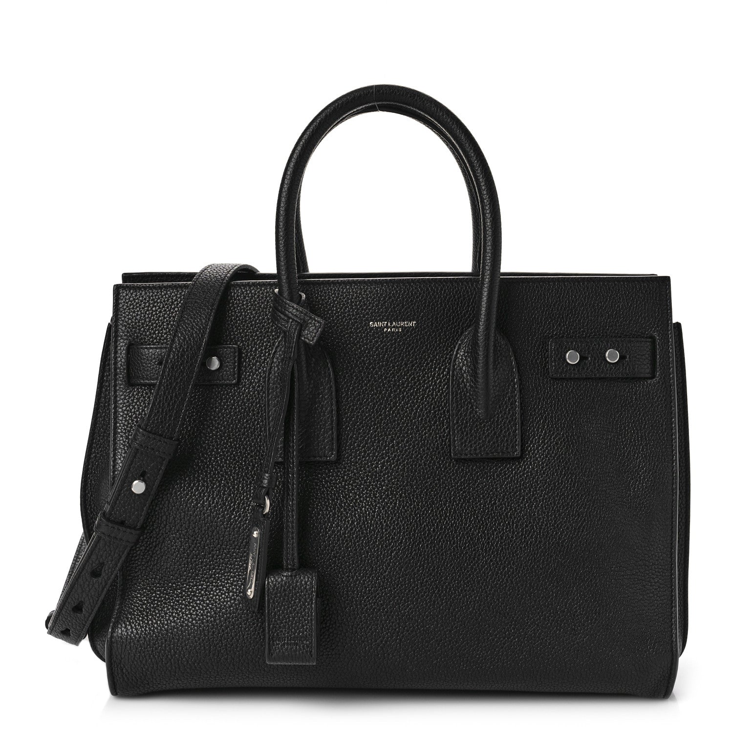 Saint Laurent Grained Calfskin Small Supple Sac De Jour Black 3 of 10