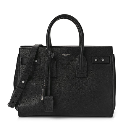 Saint Laurent Grained Calfskin Small Supple Sac De Jour Black 3 of 10