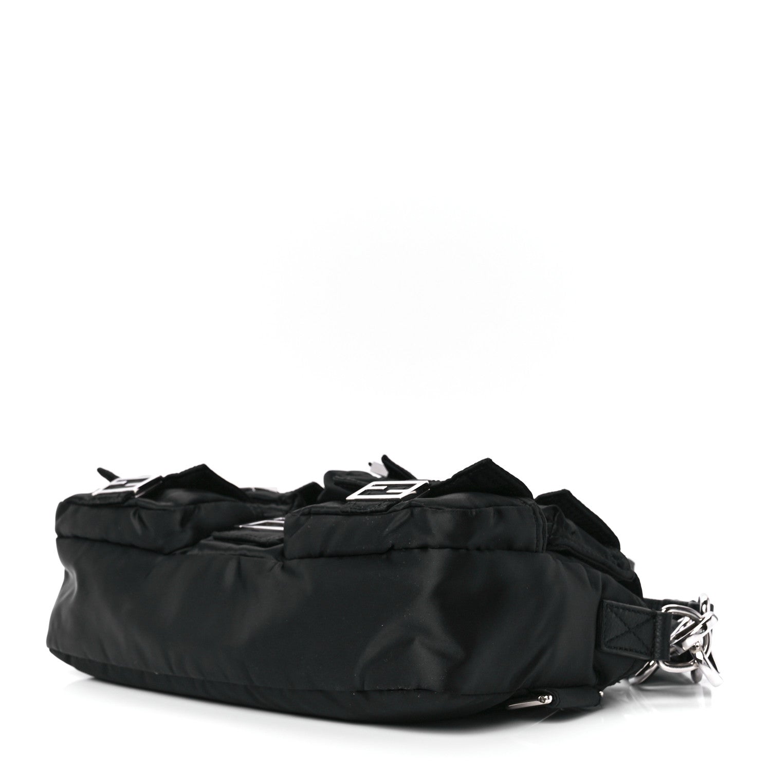Fendi Econyl Cuoio Romano Multipocket Baguette Black 11 of 13