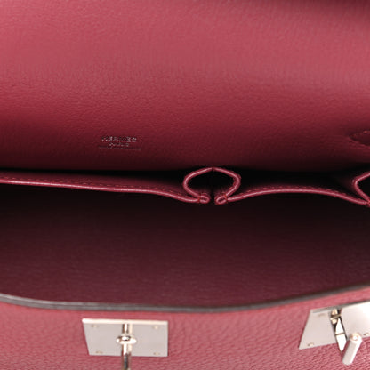 Hermes Taurillon Clemence Jypsiere 28 Bois De Rose 11 of 14