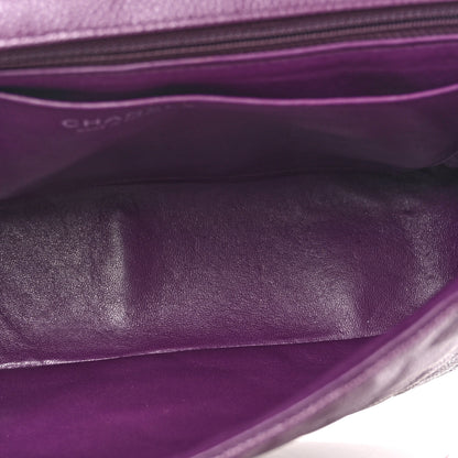 Chanel Caviar Quilted Jumbo Single Flap  Purple 5 of 13