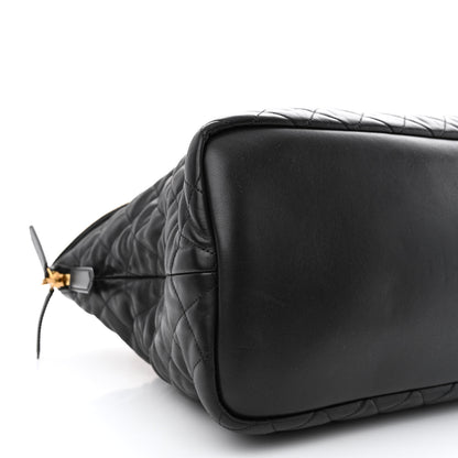 Saint Laurent Calfskin Quilted ES Giant Travel Bag Black 9 of 10