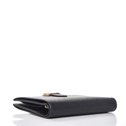 Hermes Epsom Bearn Compact Wallet Black 4 of 8