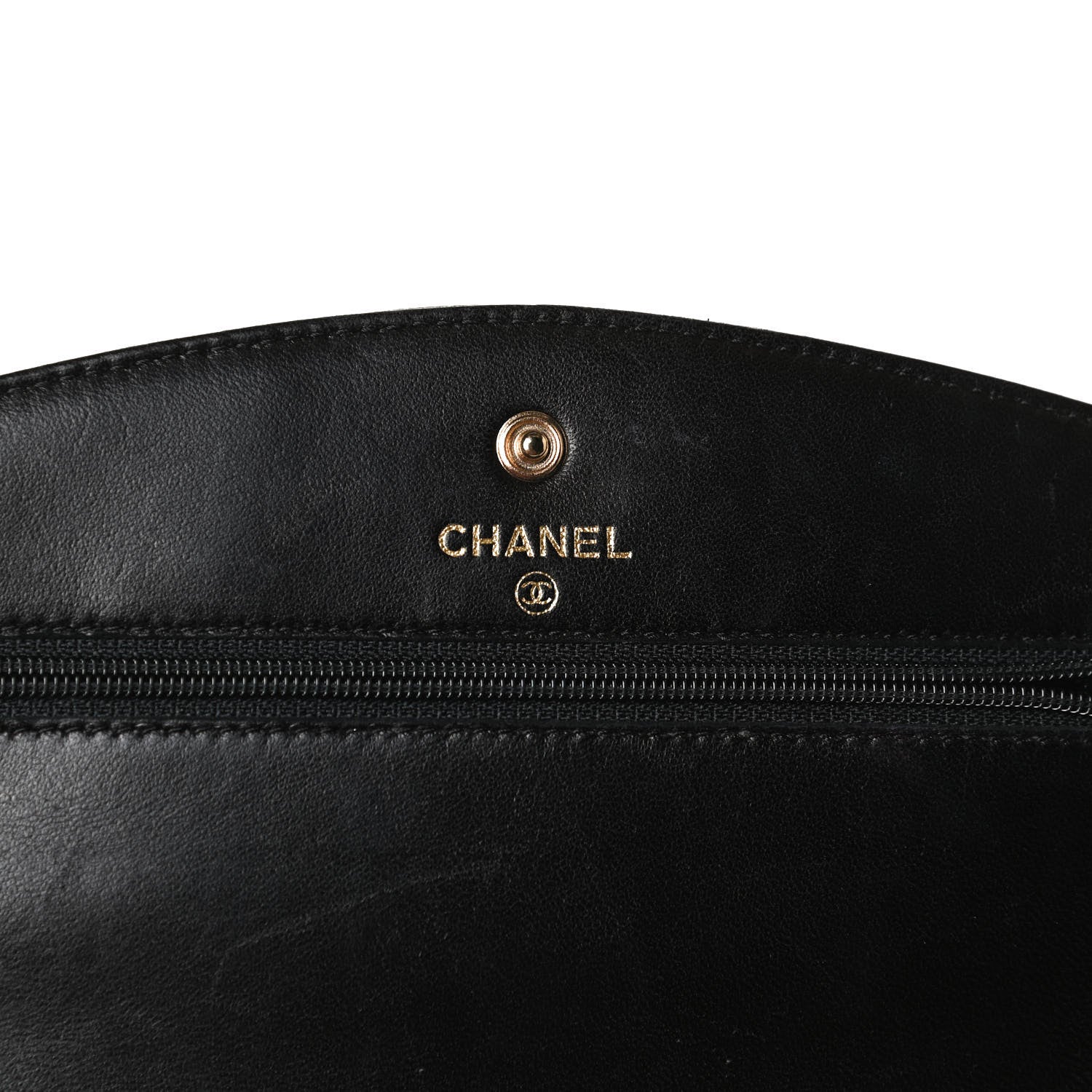 Chanel Caviar Timeless CC Wallet On Chain WOC Black 6 of 15