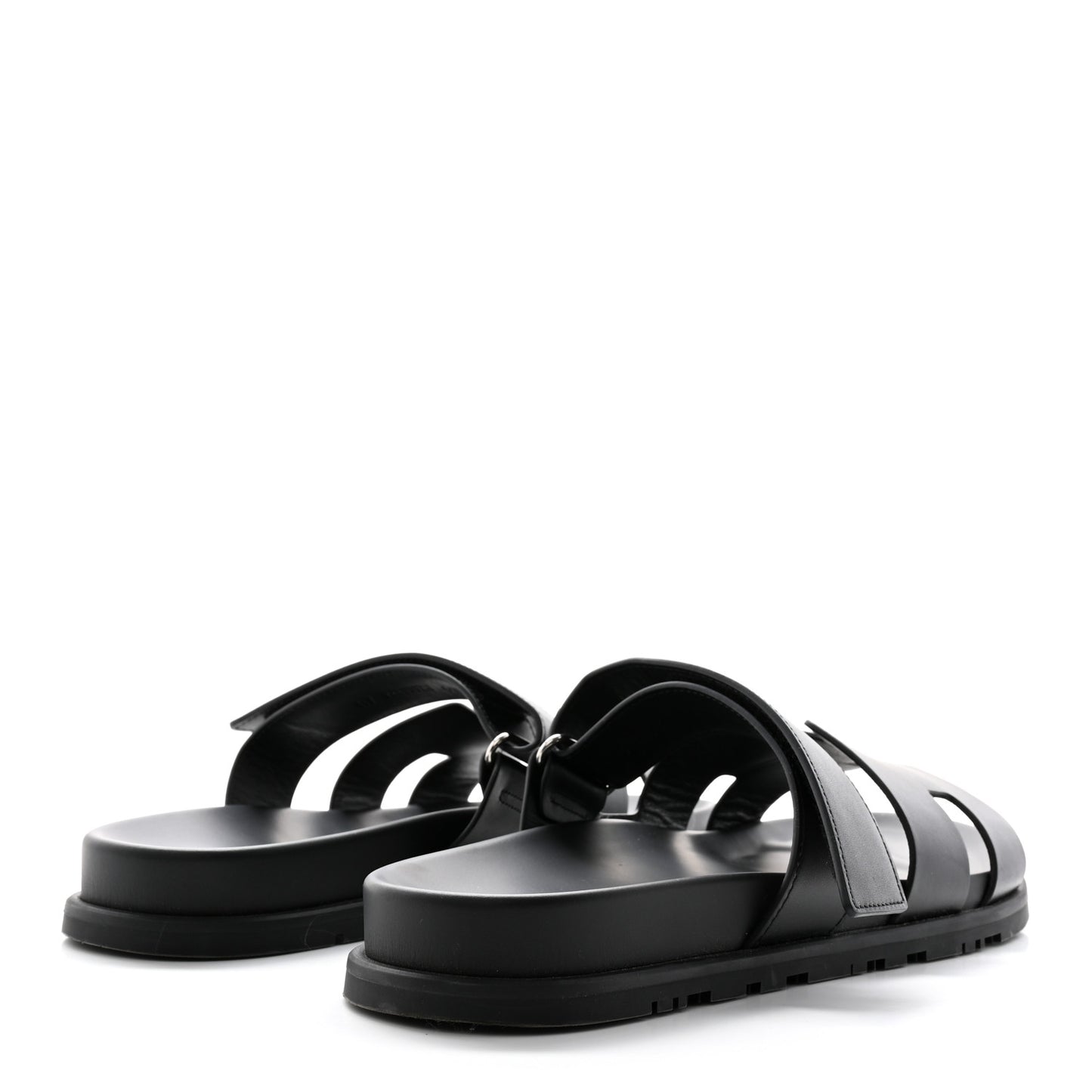 Calfskin Mens Chypre Sandals 44.5 Black