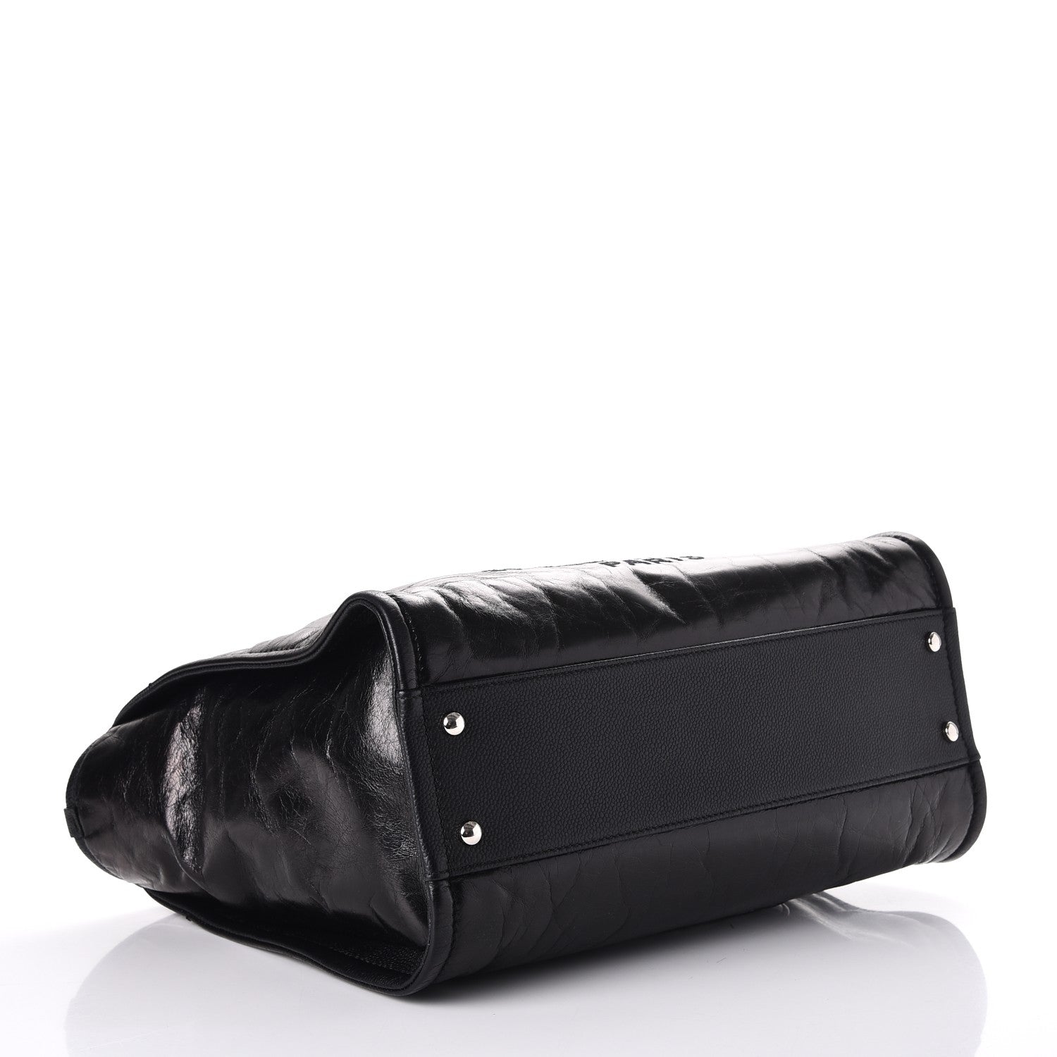 Chanel Glazed Calfskin Small Deauville Tote Black 4 of 11