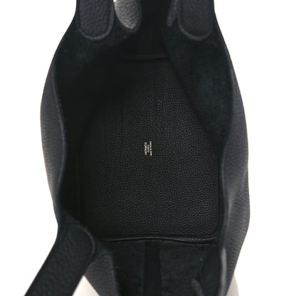 Hermes Taurillon Clemence Picotin Lock 22 MM Black 5 of 9