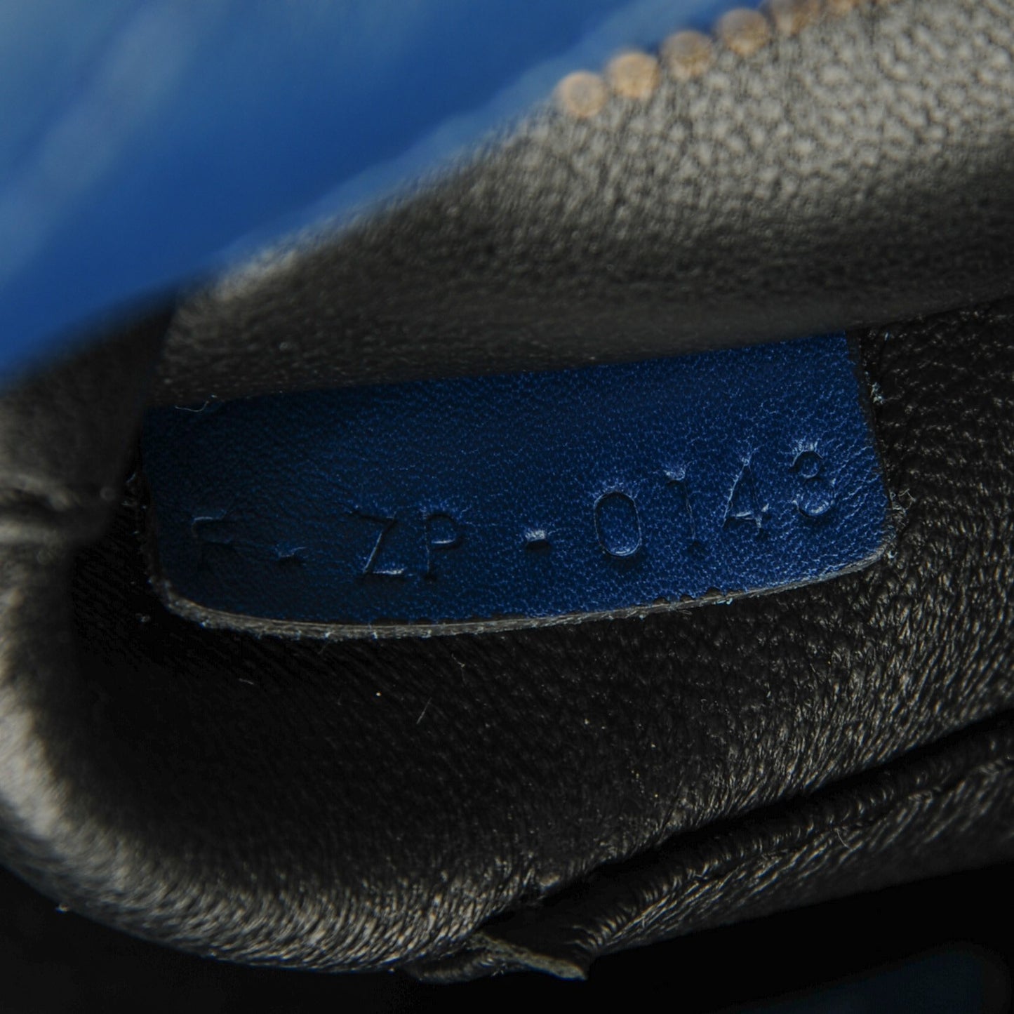Smooth Calfskin Nano Luggage Ocean Blue
