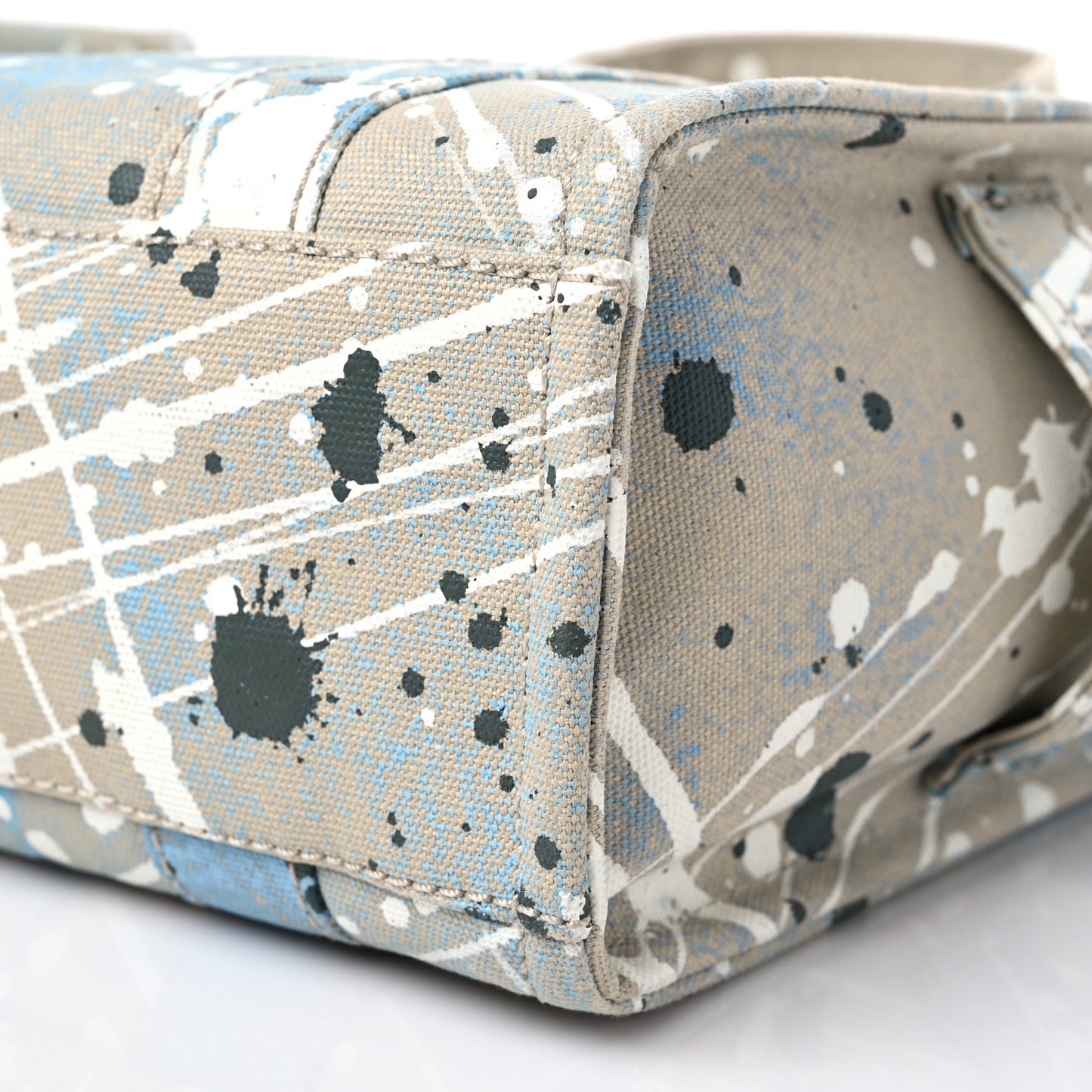 Canvas Splatter Mini The Tote Bag Brown Rice Multi