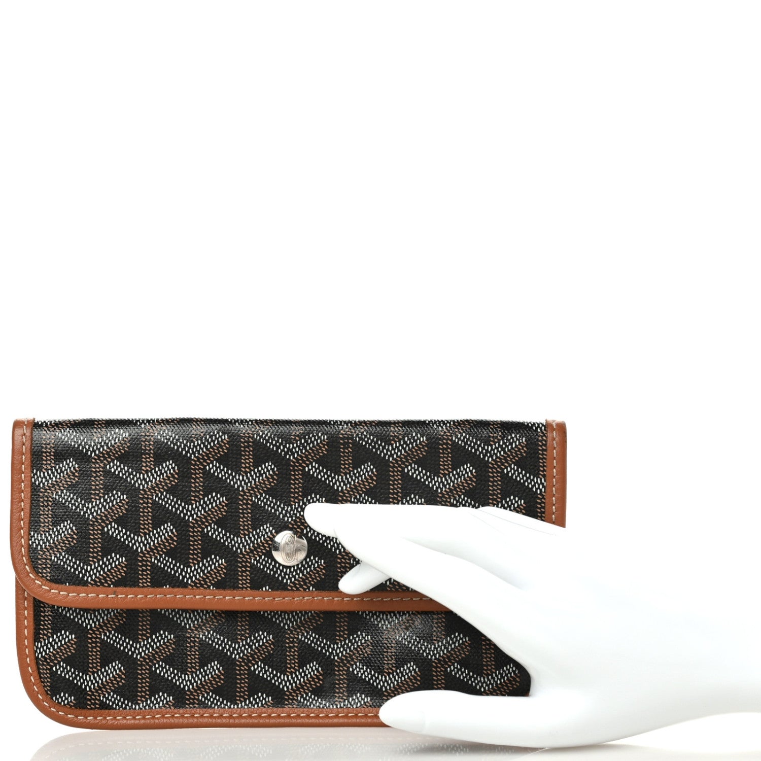 Goyard Goyardine Pouch Black Gold 2 of 7