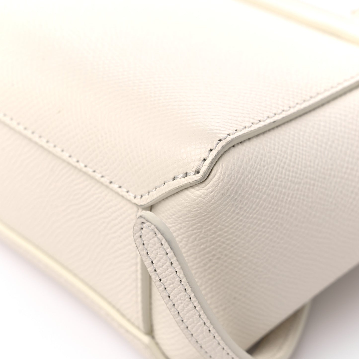 Grained Calfskin Pico Belt Bag Rice