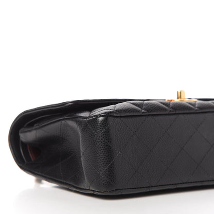 Chanel Caviar Quilted Medium Double Flap Black 6 of 10