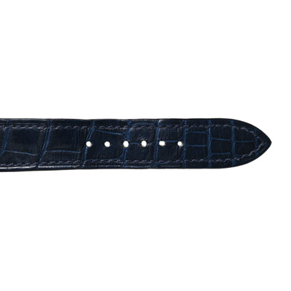 Hermes Matte Alligator 25mm Heure H Hour Watch Strap Bleu Marine 5 of 14