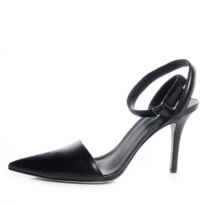 Alexander Wang Leather Lovisa Halter Pumps 39.5 Black 1 of 8