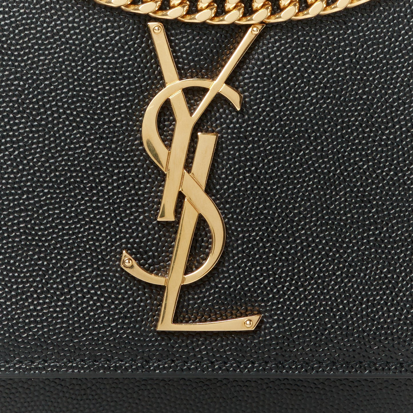 Grain De Poudre Small Monogram Kate Satchel Black