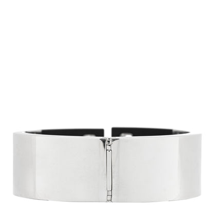 Tiffany Sterling Silver Black Ceramic T Cutout Cuff Bracelet 2 of 3