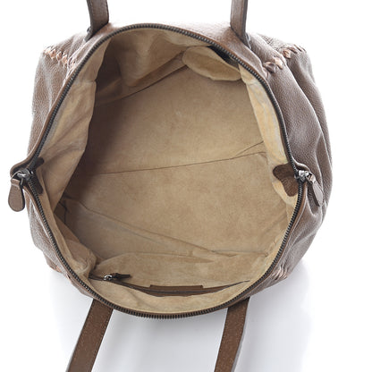 Bottega Veneta Cervo Intrecciato Pekary Tote Cigar 4 of 8