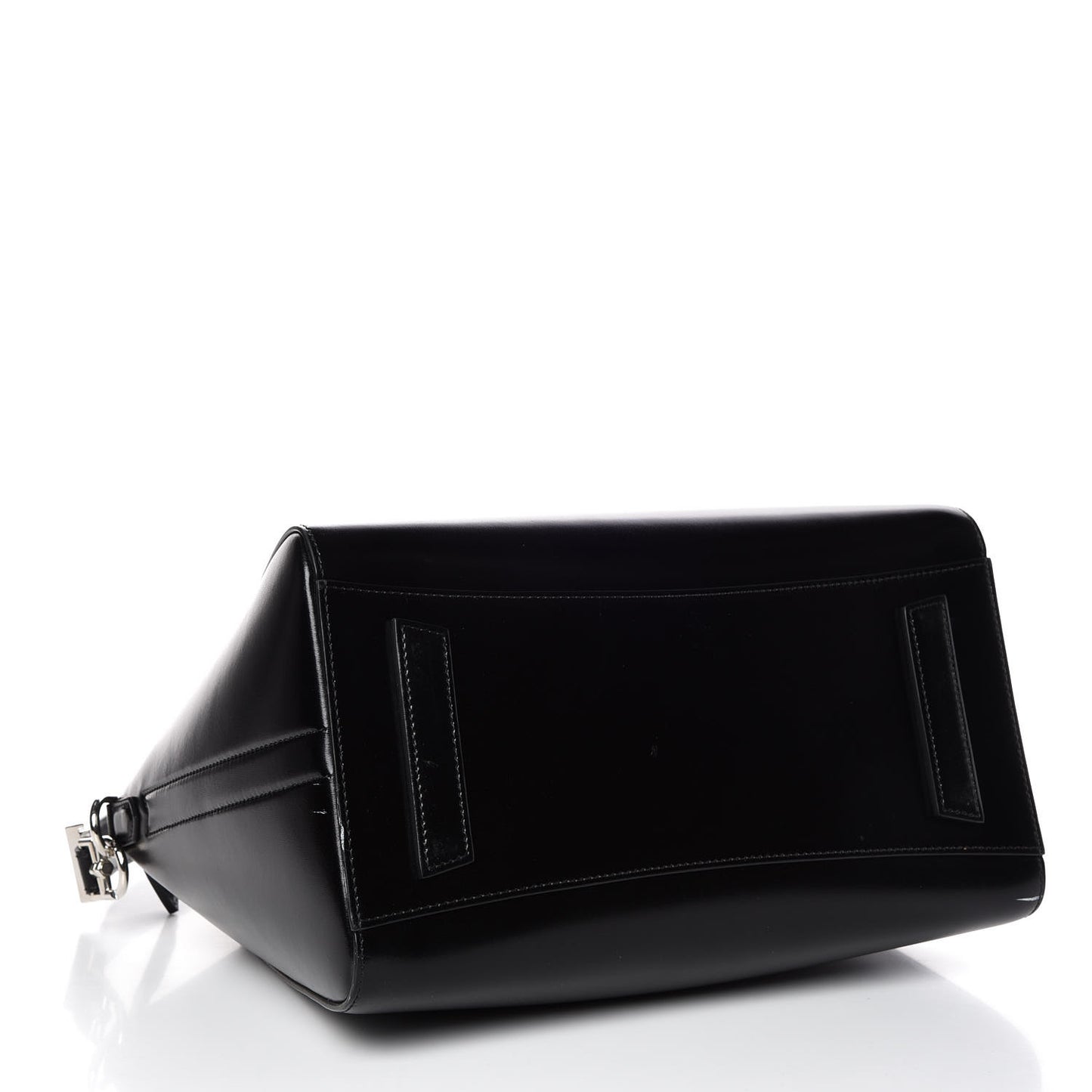 Shiny Lord Calfskin Medium Antigona Black