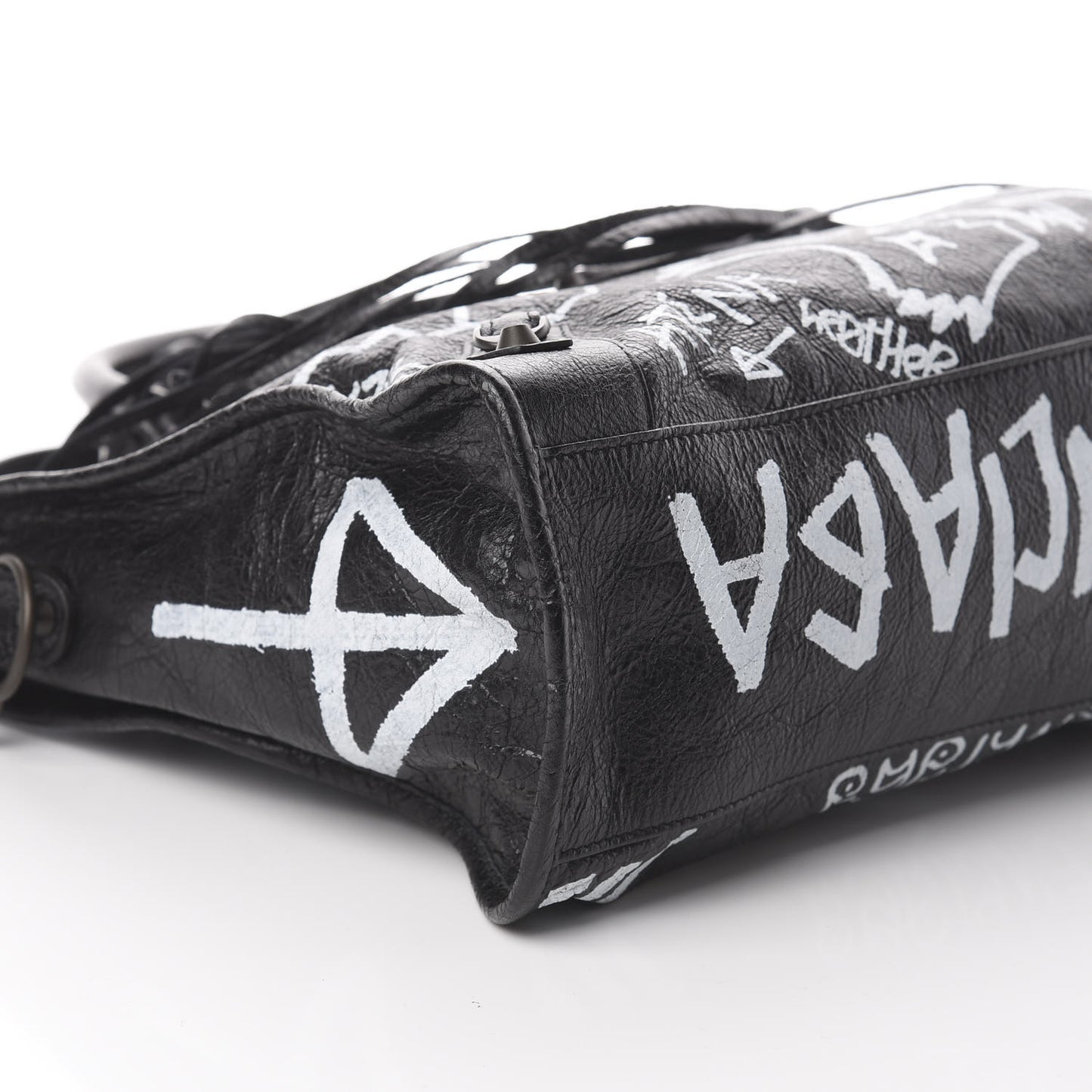 Agneau Arena Graffiti All Over Classic Hardware City Black White
