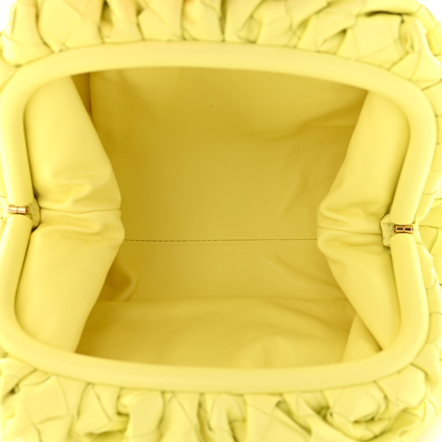Nappa Intrecciato Teen Pouch Corn