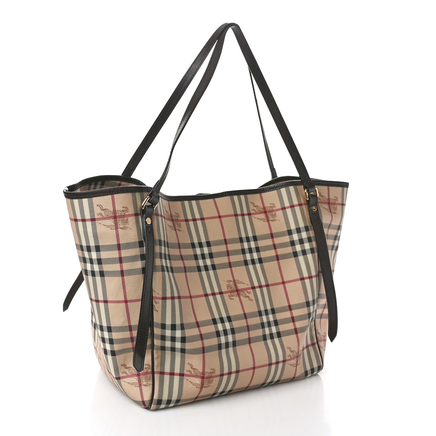 Burberry Haymarket Check Large Canterbury Tote Chocolate 4 of 14