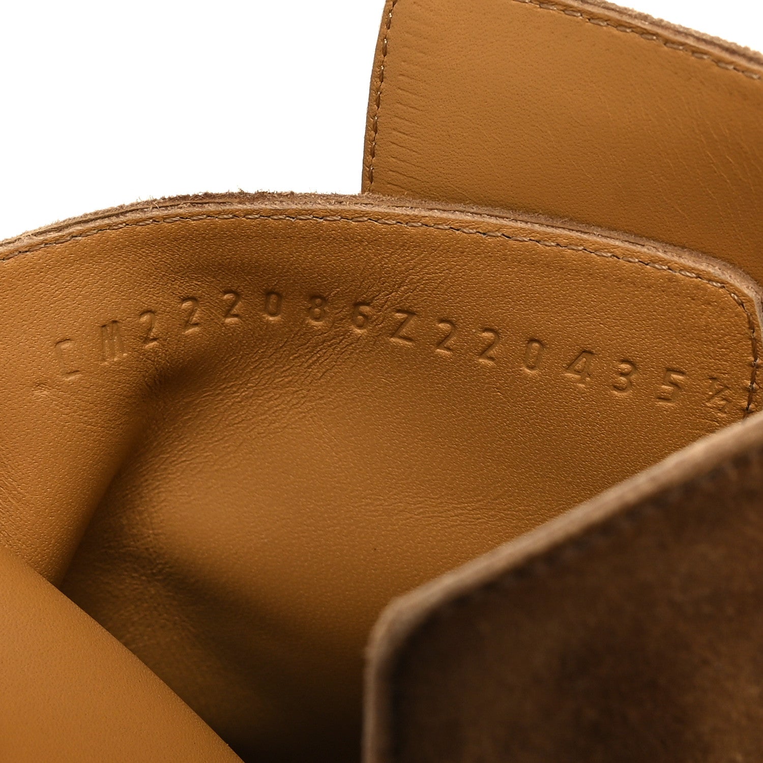 Hermes Velvet Womens Follow Low Boots 35.5 Brun Fume 6 of 9